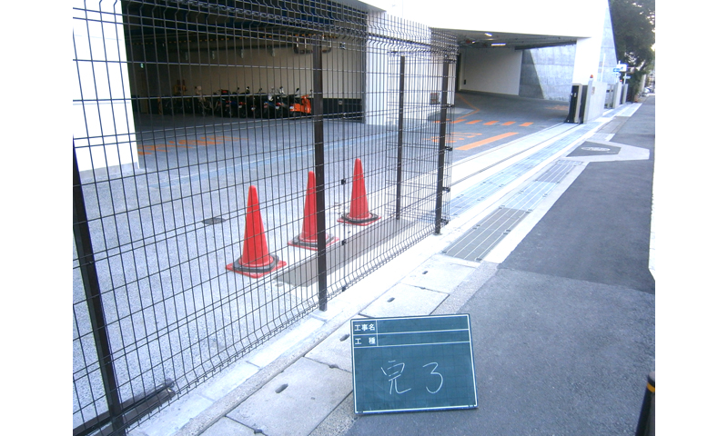 神奈川県川崎市　メディセオ　駐輪場整備工事（フェンス設置）完了